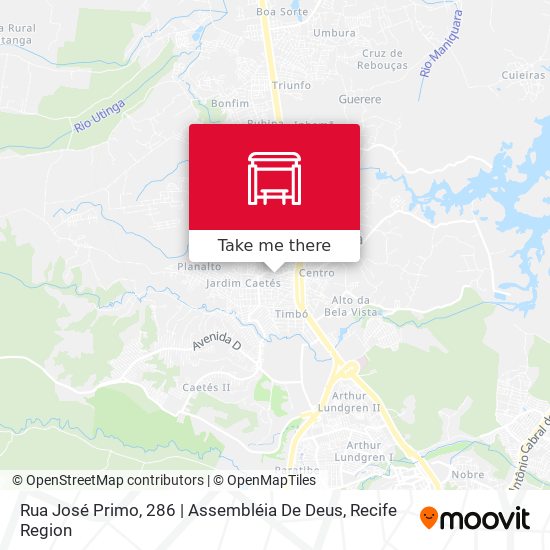 Rua José Primo, 286 | Assembléia De Deus map