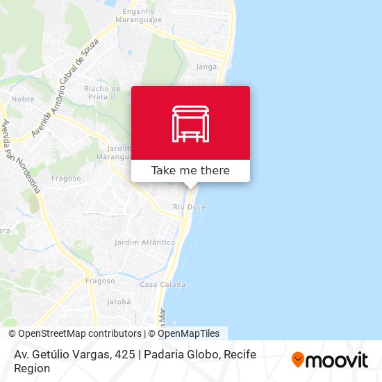 Av. Getúlio Vargas, 425 | Padaria Globo map