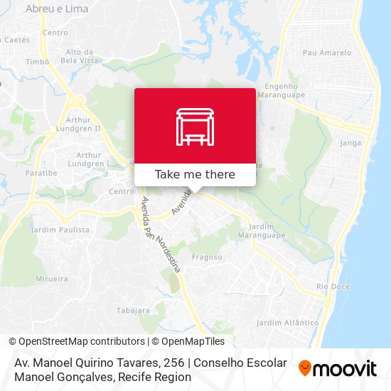 Av. Manoel Quirino Tavares, 256 | Conselho Escolar Manoel Gonçalves map