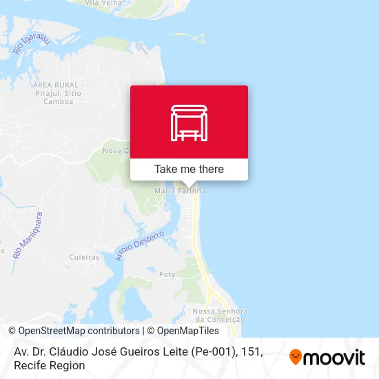 Av. Dr. Cláudio José Gueiros Leite (Pe-001), 151 map