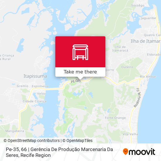 Pe-35, 66 | Gerência De Produção Marcenaria Da Seres map