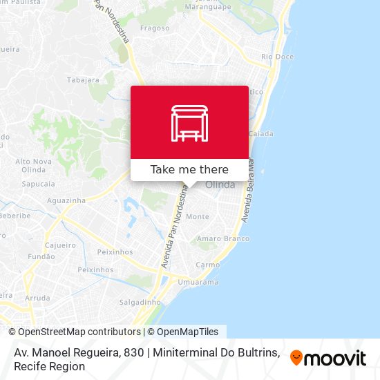 Av. Manoel Regueira, 830 | Miniterminal Do Bultrins map