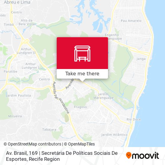 Av. Brasil, 169 | Secretária De Políticas Sociais De Esportes map