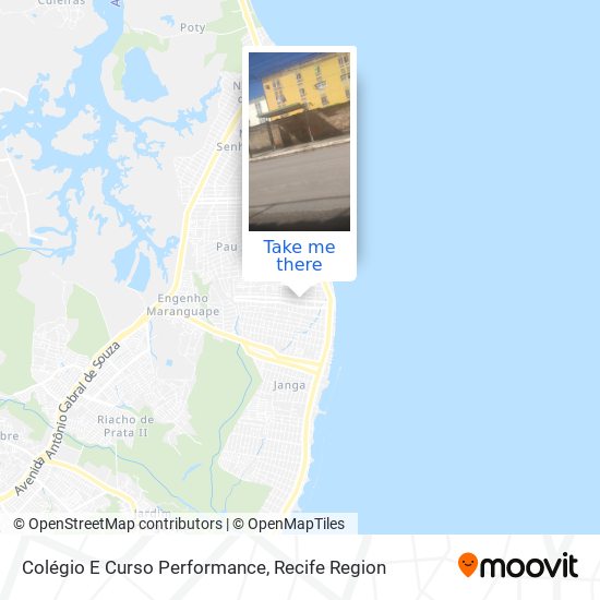Colégio E Curso Performance map