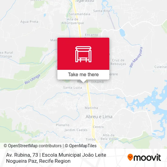 Av. Rubina, 73 | Escola Municipal João Leite Nogueira Paz map