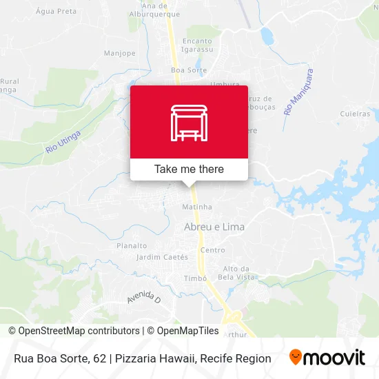 Rua Boa Sorte, 62 | Pizzaria Hawaii map