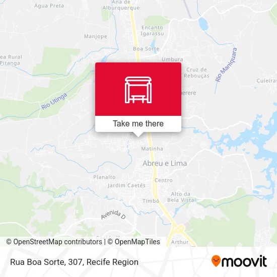 Rua Boa Sorte, 307 map