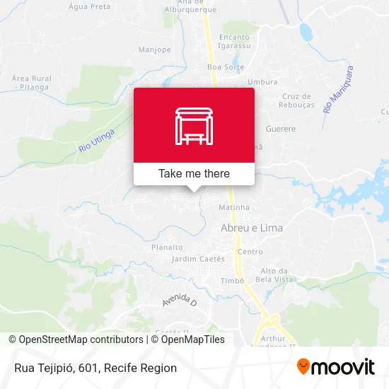 Rua Tejipió, 601 map