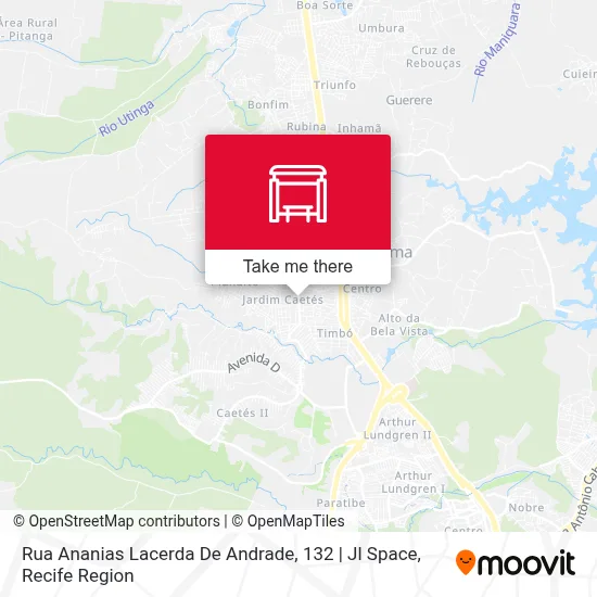 Rua Ananias Lacerda De Andrade, 132 | Jl Space map