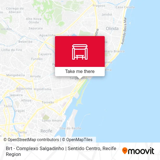 Brt - Complexo Salgadinho | Sentido Centro map