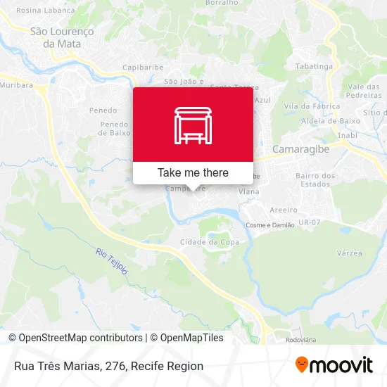 Rua Três Marias, 276 map