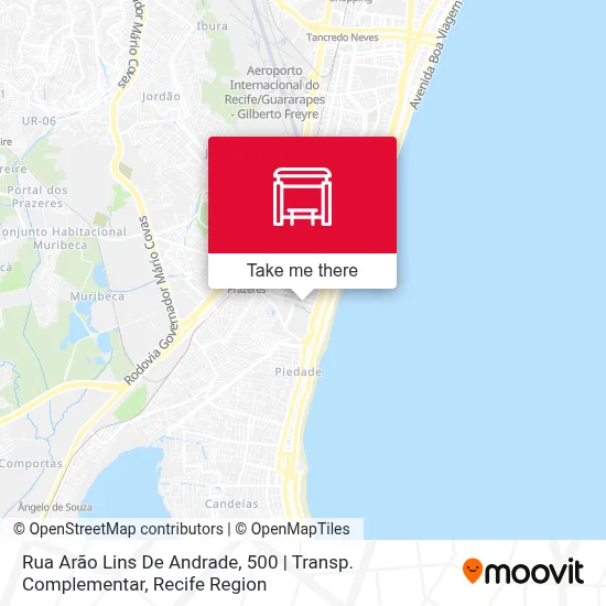 Rua Arão Lins De Andrade, 500 | Transp. Complementar map