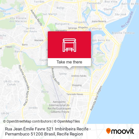 Rua Jean Émile Favre 521 Imbiribeira Recife - Pernambuco 51200 Brasil map