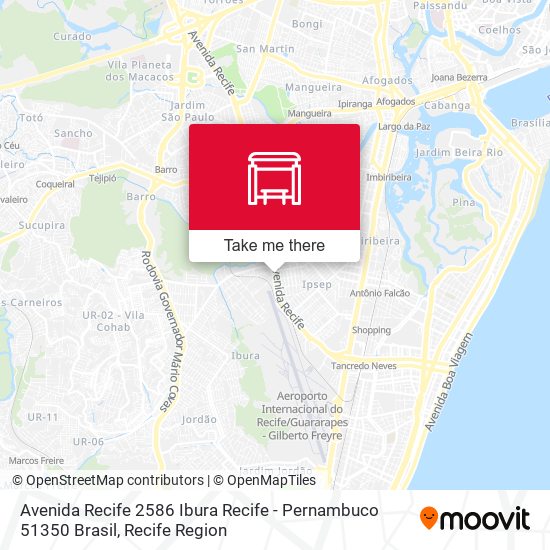 Avenida Recife 2586 Ibura Recife - Pernambuco 51350 Brasil map