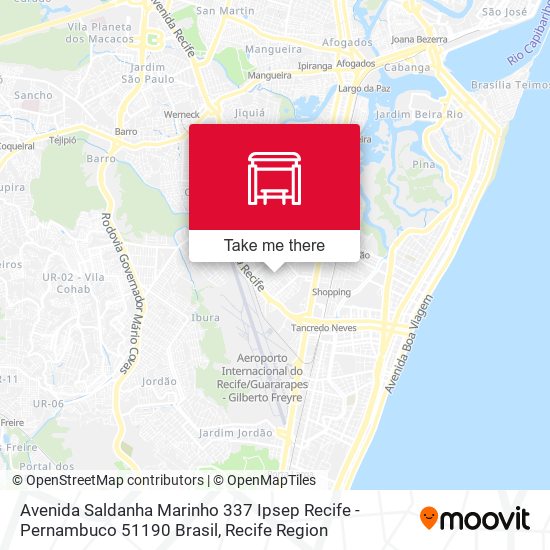 Avenida Saldanha Marinho 337 Ipsep Recife - Pernambuco 51190 Brasil map