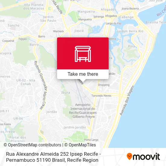 Rua Alexandre Almeida 252 Ipsep Recife - Pernambuco 51190 Brasil map