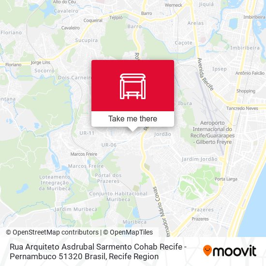 Rua Arquiteto Asdrubal Sarmento Cohab Recife - Pernambuco 51320 Brasil map