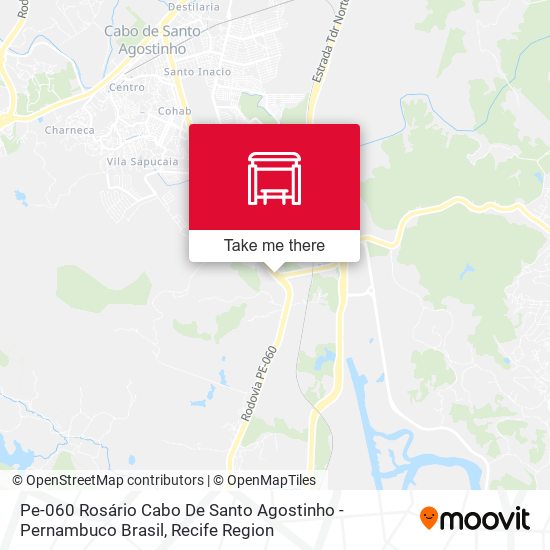 Pe-060 Rosário Cabo De Santo Agostinho - Pernambuco Brasil map