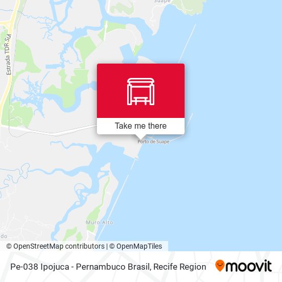Pe-038 Ipojuca - Pernambuco Brasil map