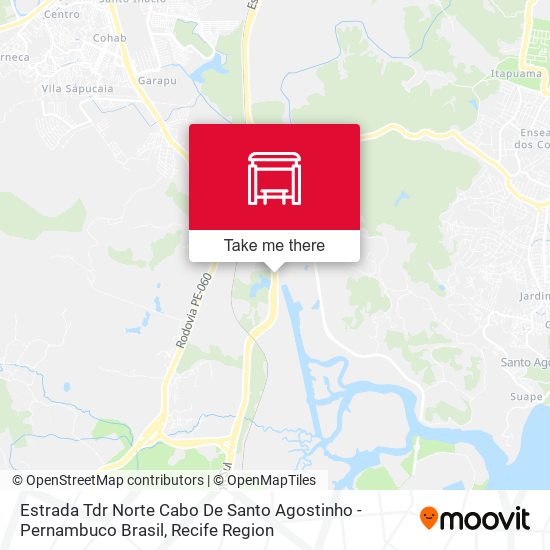 Estrada Tdr Norte Cabo De Santo Agostinho - Pernambuco Brasil map