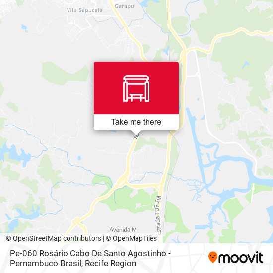 Pe-060 Rosário Cabo De Santo Agostinho - Pernambuco Brasil map