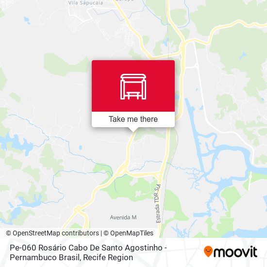 Pe-060 Rosário Cabo De Santo Agostinho - Pernambuco Brasil map