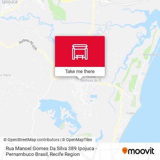 Rua Manoel Gomes Da Silva 389 Ipojuca - Pernambuco Brasil map