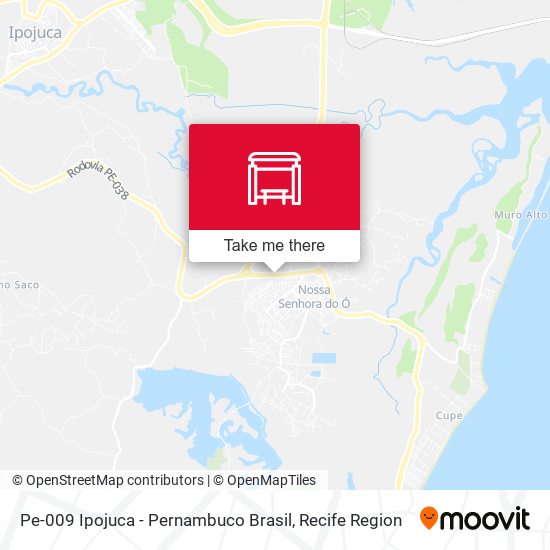 Pe-009 Ipojuca - Pernambuco Brasil map