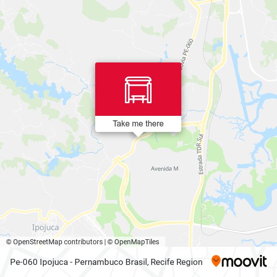 Pe-060 Ipojuca - Pernambuco Brasil map