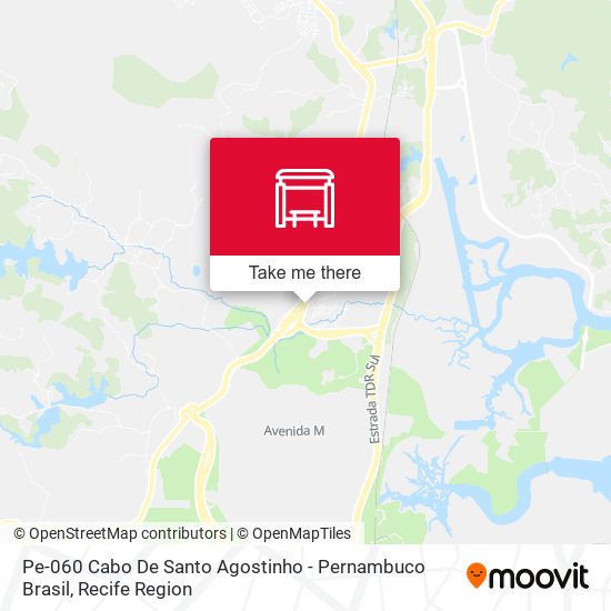 Pe-060 Cabo De Santo Agostinho - Pernambuco Brasil map