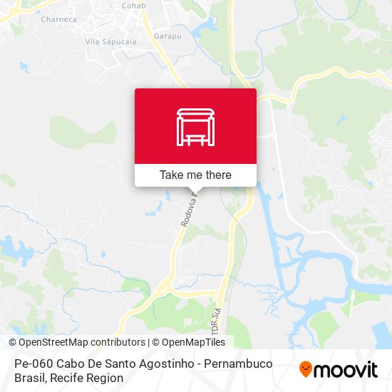 Pe-060 Cabo De Santo Agostinho - Pernambuco Brasil map