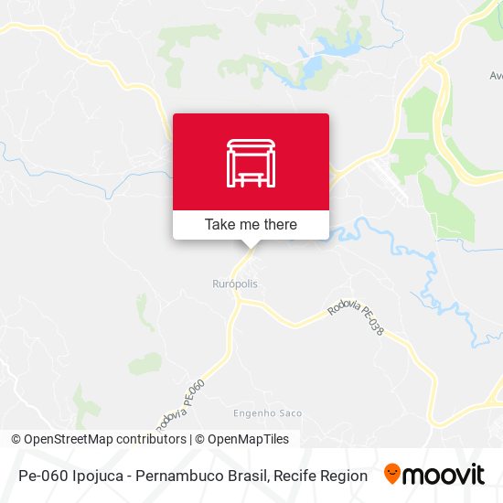 Pe-060 Ipojuca - Pernambuco Brasil map