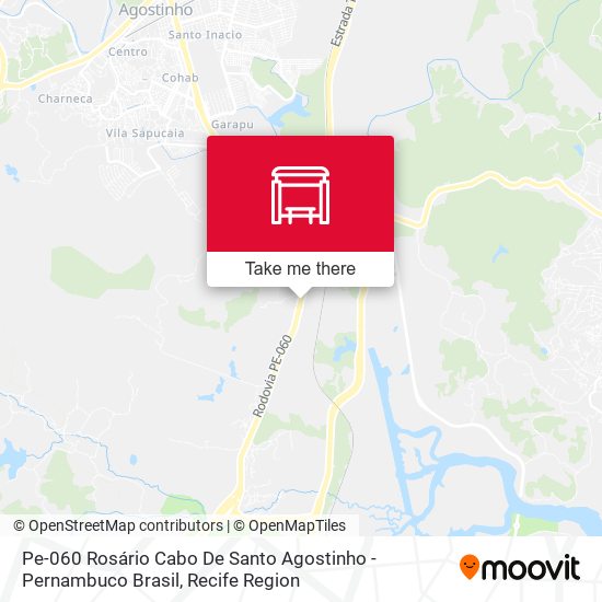 Pe-060 Rosário Cabo De Santo Agostinho - Pernambuco Brasil map