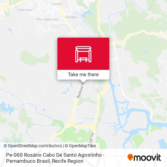 Mapa Pe-060 Rosário Cabo De Santo Agostinho - Pernambuco Brasil