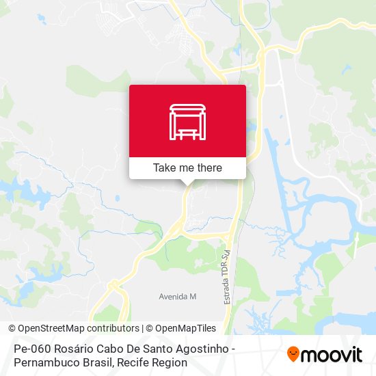 Pe-060 Rosário Cabo De Santo Agostinho - Pernambuco Brasil map