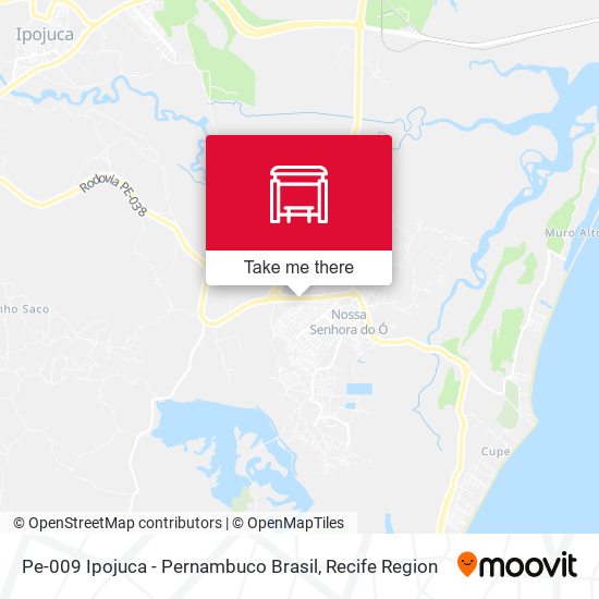 Pe-009 Ipojuca - Pernambuco Brasil map