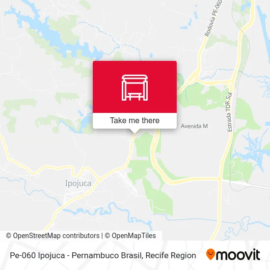 Pe-060 Ipojuca - Pernambuco Brasil map