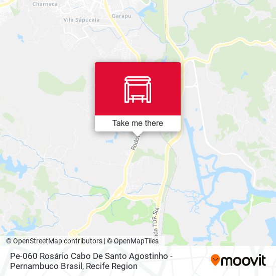 Pe-060 Rosário Cabo De Santo Agostinho - Pernambuco Brasil map
