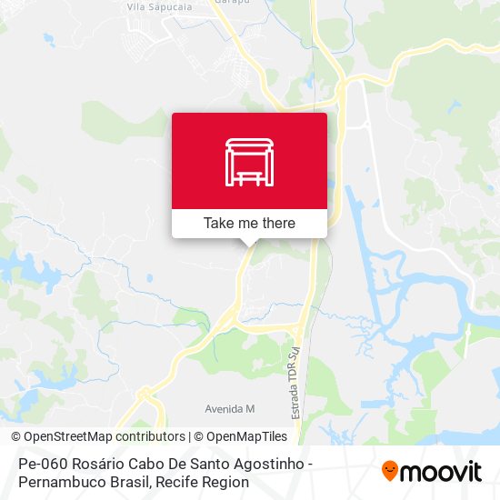 Pe-060 Rosário Cabo De Santo Agostinho - Pernambuco Brasil map