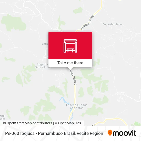 Pe-060 Ipojuca - Pernambuco Brasil map