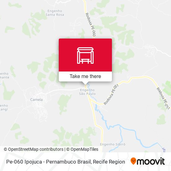 Mapa Pe-060 Ipojuca - Pernambuco Brasil