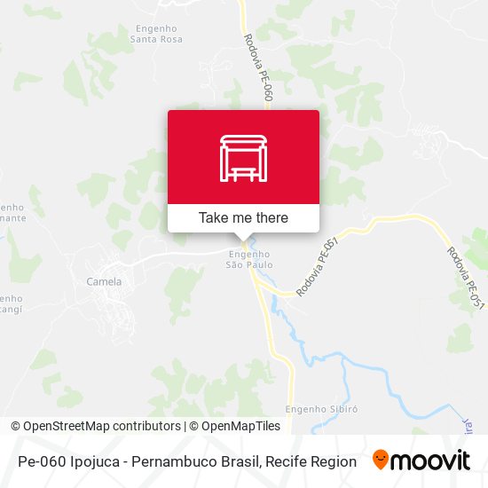 Pe-060 Ipojuca - Pernambuco Brasil map