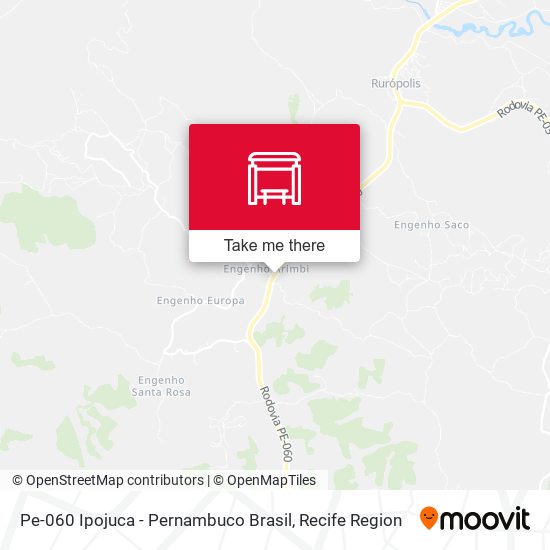 Pe-060 Ipojuca - Pernambuco Brasil map