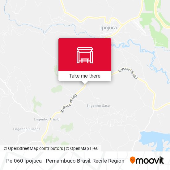 Mapa Pe-060 Ipojuca - Pernambuco Brasil