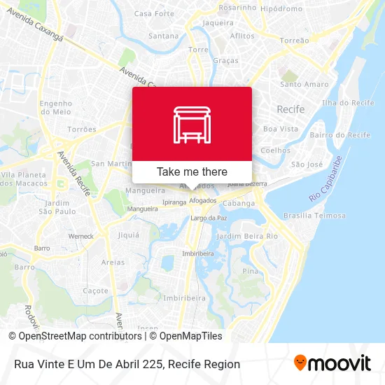 Rua Vinte E Um De Abril 225 map