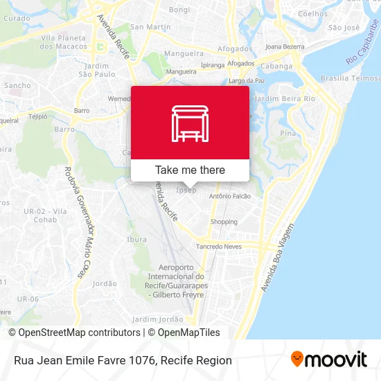 Rua Jean Emile Favre 1076 map