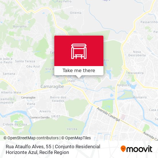 Mapa Rua Ataulfo Alves, 55 | Conjunto Residencial Horizonte Azul