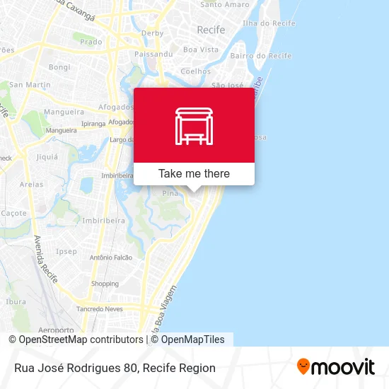 Rua José Rodrigues 80 map