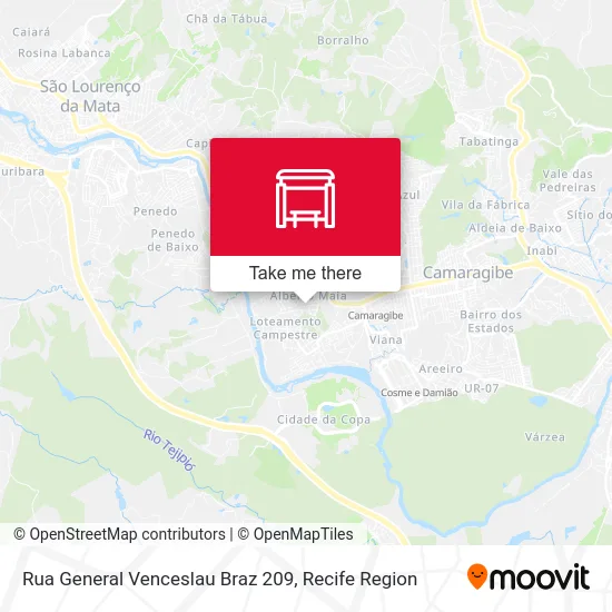 Rua General Venceslau Braz 209 map
