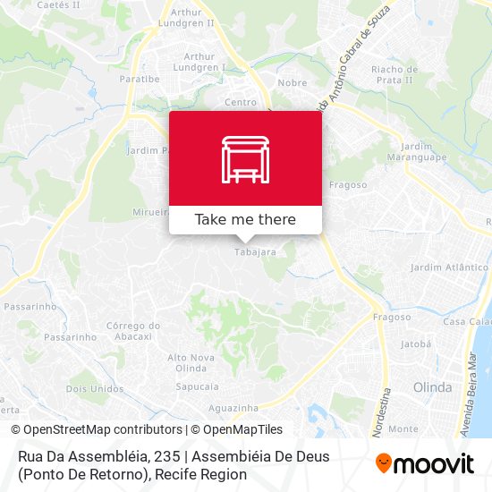 Rua Da Assembléia, 235 | Assembiéia De Deus (Ponto De Retorno) map